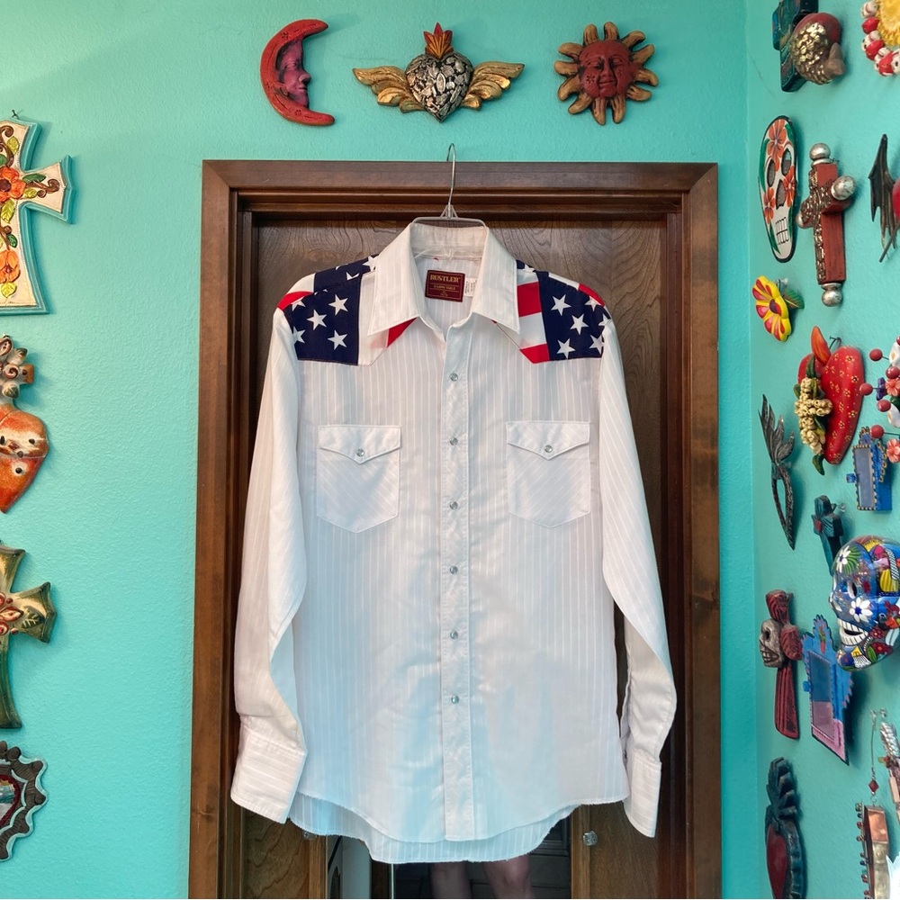 Men’s Patriotic Button Down